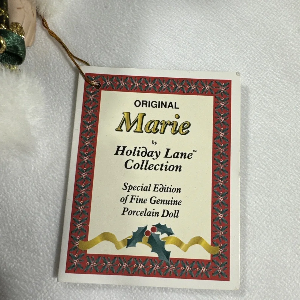 Vtg‎ '03 Dollex Marie Holiday Lane Collection Special Edition Porcelain Doll